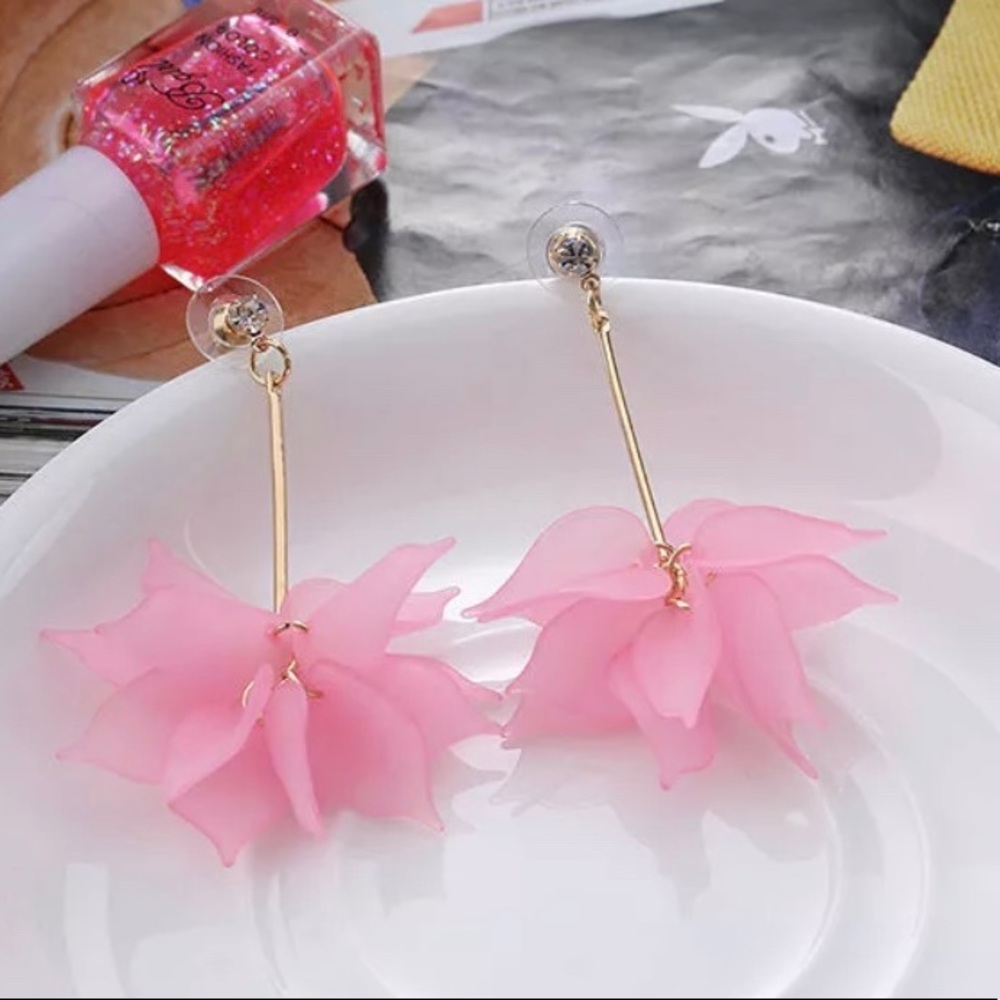 Pink Dangle Earrings